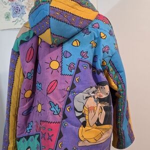 Upcycled 90's Vintage Pocahontas Blanket Jacket
